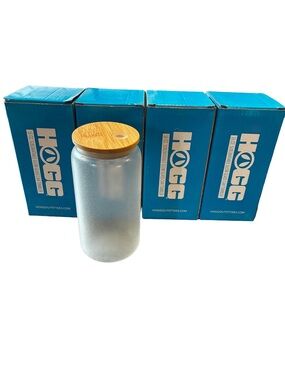 HOGG Outfitters 16oz Glow Glass Can Tumblers Lot of 4 NWT Sublimation